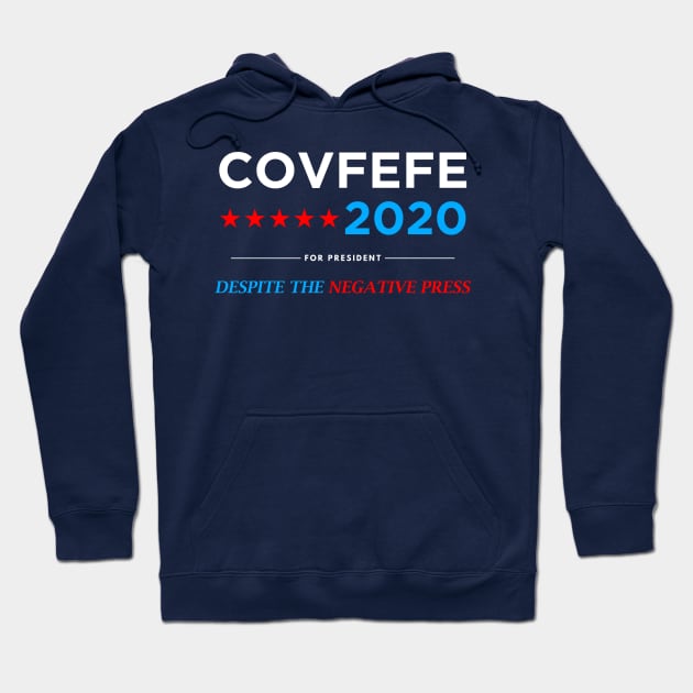 Covfefe for President 2020 - Vote Covfefe Election (white) Hoodie by AMangoTees